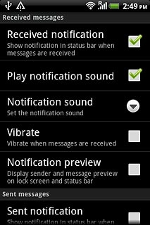 Press Notification sound.