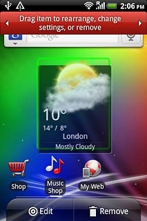 Drag the shortcut to Remove.