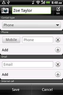 Press the drop down list below Contact type.