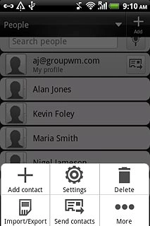 Press Import/Export.