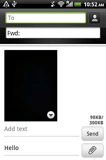Press To.Key in the first letters of the required contact.Matching contacts are displayed.