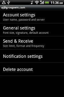 Press General settings.