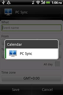 Press the required calendar.