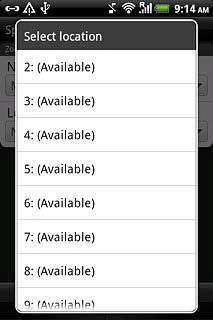 Press the required speed dialling key.