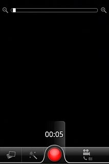 Press the record icon to stop the video recorder.The video clip is automatically saved.