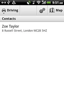 Press the required contact.