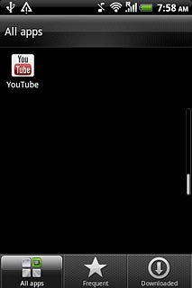 Press YouTube.