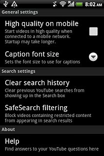 Press Clear search history.