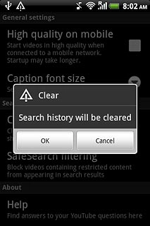 Press OK to confirm.