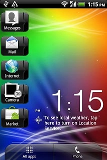 Press All apps to open the main menu.