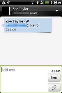 Read the required text message.