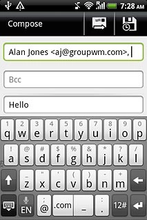 Press the send icon.