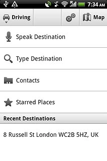Press one of the following search options:Speak Destination, go to 2a.