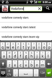 Key in the required search word and press the search icon.