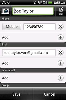 Press the camera icon next to the name.