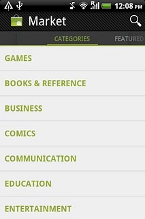 To search by category:Press CATEGORIES or Games.Go to the required category.