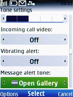 If you select Open Gallery:Go to the required folder.