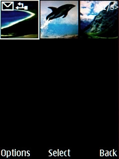 Highlight the required picture and press the Navigation key.