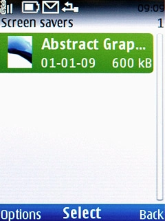 Highlight the required folder and press the Navigation key.