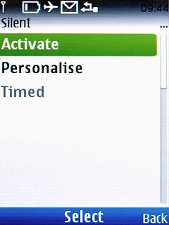 Scroll to Activate and press the Navigation key.