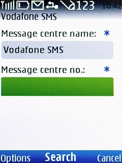Highlight Message centre no..