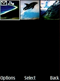 Highlight the required picture and press the Navigation key.