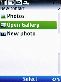 If you select Open Gallery:Go to the required folder.