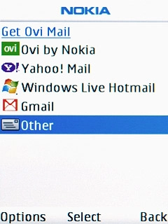 Scroll to Other and press the Navigation key.