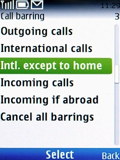 Intl. except to home