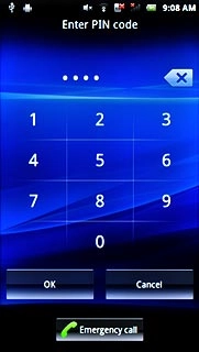 Key in your PIN and press OK.