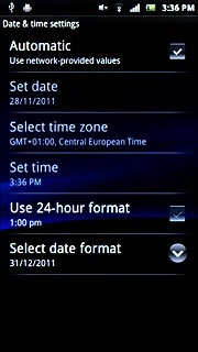 When the box next to the menu item is ticked (V), the function is turned on.