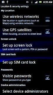 Press Use wireless networks to turn the function on or off.