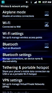 Press Bluetooth settings.