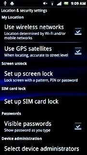 Press Set up SIM card lock.