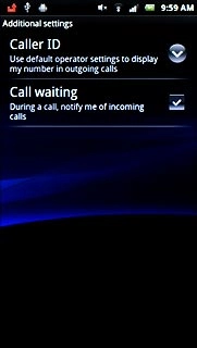 When the box next to the menu item is ticked (V), the function is turned on.