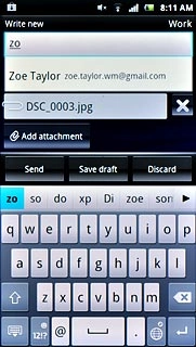 Key in the first letters of the required contact.Matching contacts are displayed.Press the required contact.