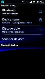 Press Bluetooth to turn on Bluetooth.