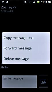 Press Forward message.