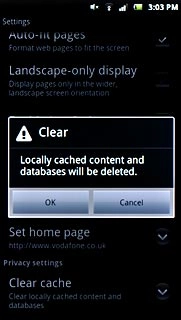 Press OK to confirm.