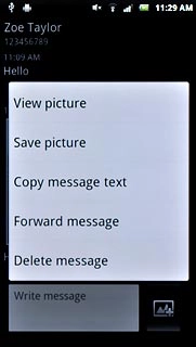 Press Forward message.