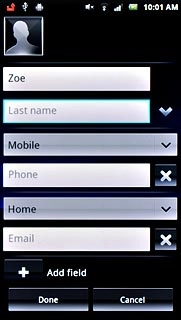 Press Last name and key in the required last name.
