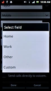 Press the required email type.