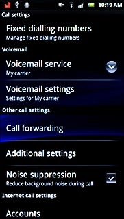 Press Voicemail settings.