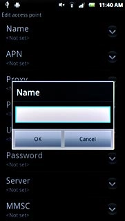 Key in Vodafone Mail and press OK.