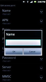 Key in Vodafone Mail and press OK.