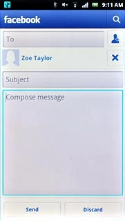 Press Compose message and write the required message.