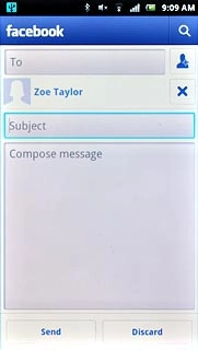 Press Subject and key in the required subject.