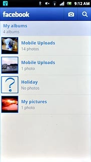 Press the camera icon.