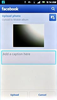 Press Add a caption here and key in text for the picture, if required.