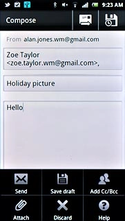 Press Attach.Go to the required folder.